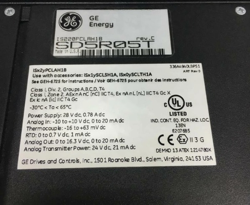 GE IS220PCLAH1B Mark VIe Core Analog I/O Module